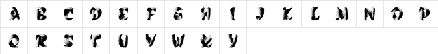 CalypsoDemo Regular  glyph index