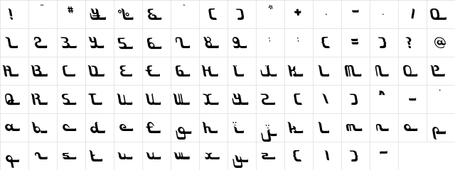 Exotica Lotus  glyph index