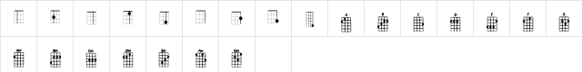 Ukelele Regular  glyph index