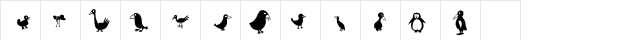 Birds Regular  glyph index