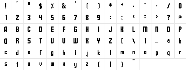 Upsilon Cn Bold Regular  glyph index