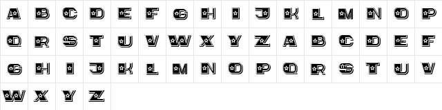 Bebika Regular  glyph index