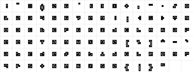 D3 FuturismOutlineRound Regular  glyph index