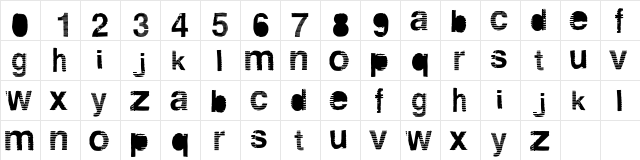 Agnostic Regular  glyph index