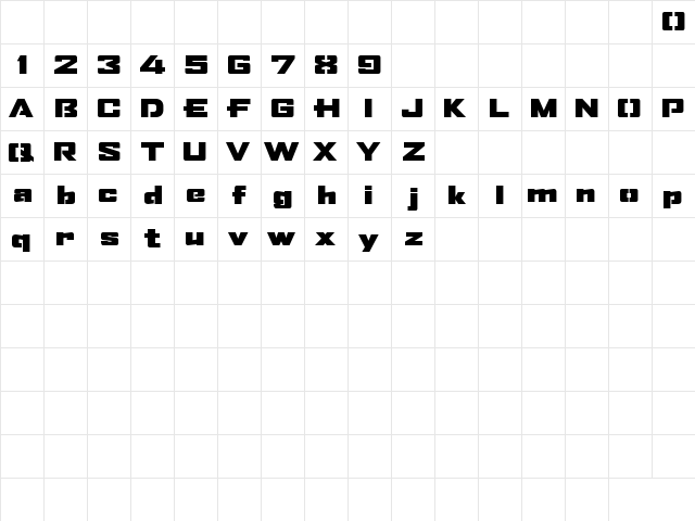 Sports Soldier Field Custom Regular  glyph index