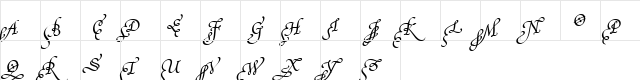 PoeticaSuppInitialSwashCapitals RomanItalic  glyph index