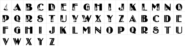 LMS Witch House Regular  glyph index