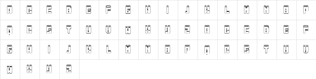 Lamina Regular  glyph index