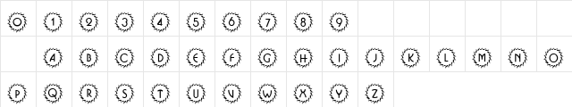 101! Deco Type 1 Regular  glyph index