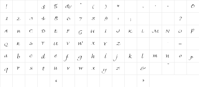 39 Regular  glyph index