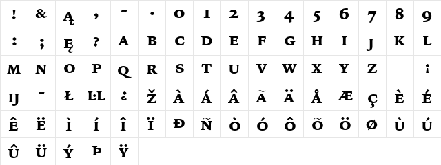 IowanOldSt BlkSmCap BT Black Small Cap  glyph index