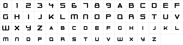 Outer Limits Solid Regular  glyph index