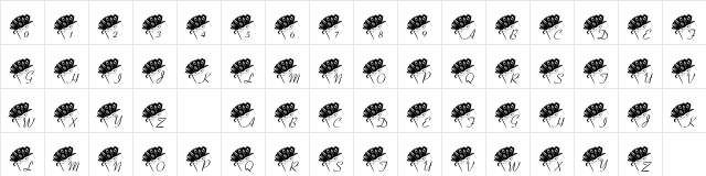 101! Mardi Mask Regular  glyph index