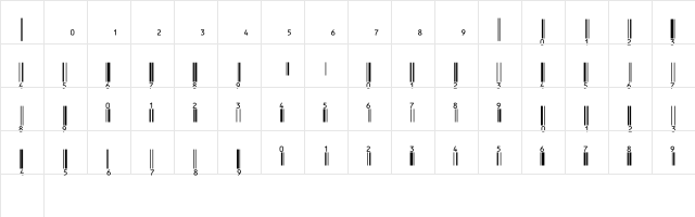 EanP36Tt Normal  glyph index