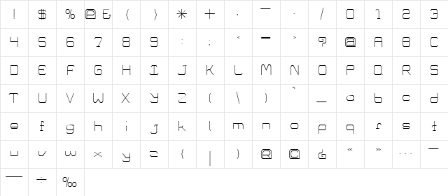Cisco Cisco  glyph index