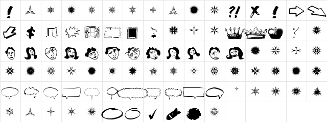 Mast Regular  glyph index