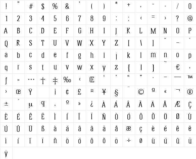 Helium-Regular Regular  glyph index
