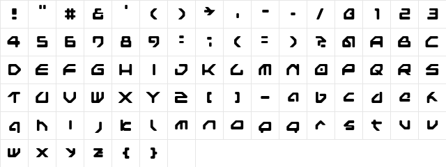 NextGames Regular  glyph index