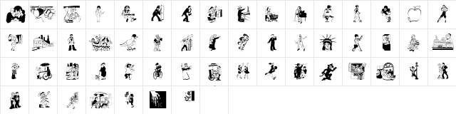 NewYorkNewYork Regular  glyph index