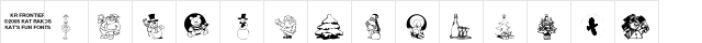 KR Christmas Jewels 2005 Regular  glyph index