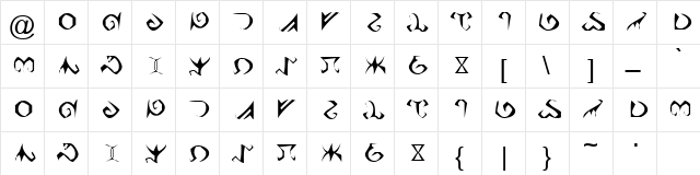 Eldanar 3  glyph index