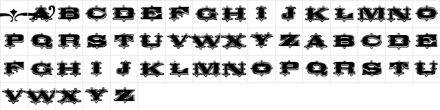 Circus Ornate Regular  glyph index