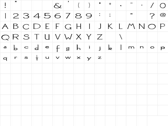 2Peas Squish 2Peas Squish  glyph index