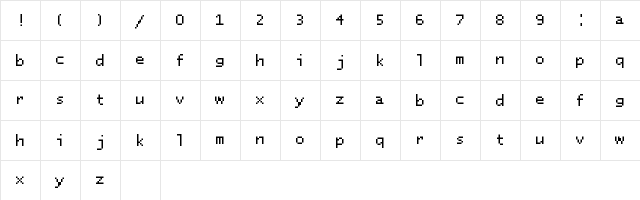 SylladexFanon Medium  glyph index