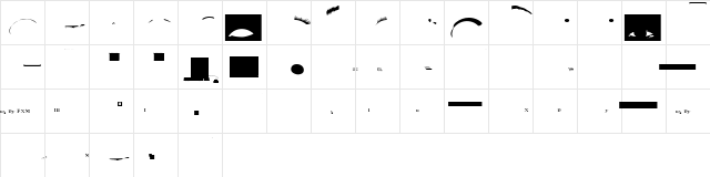 Scrapart Regular  glyph index