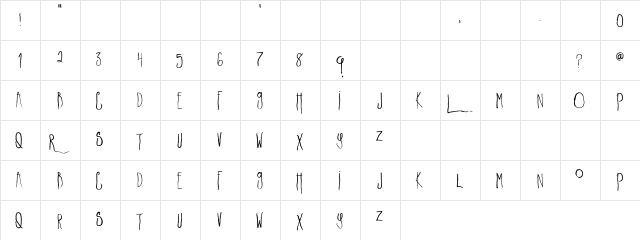 Lakeshore Drive Regular  glyph index