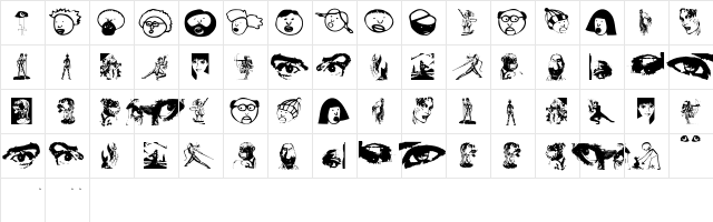 WebFolks Regular  glyph index