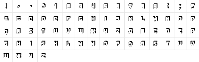 Strengthen Regular  glyph index