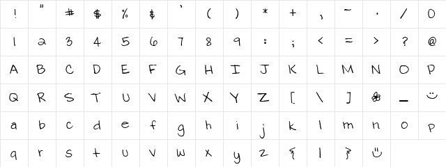 LD Print 16 Regular  glyph index