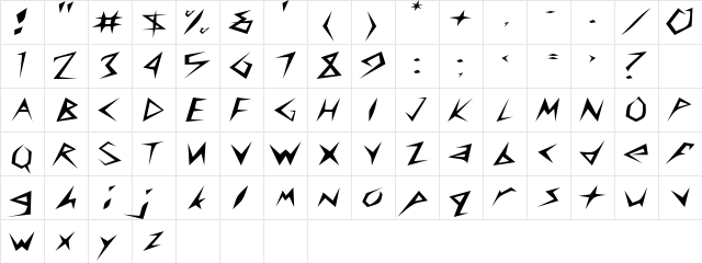 AmplifierExtended Regular  glyph index