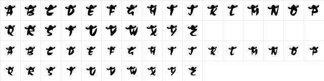 ryp_fiesta2 Regular  glyph index