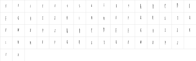 MagicalSpringtime Regular  glyph index