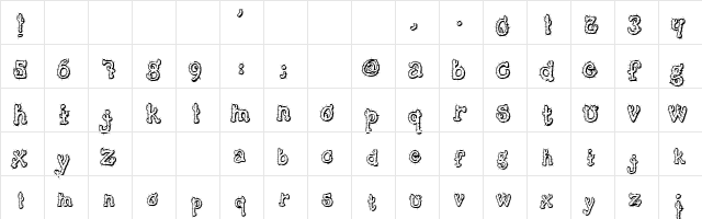 Cactus Sandwich FM Regular  glyph index