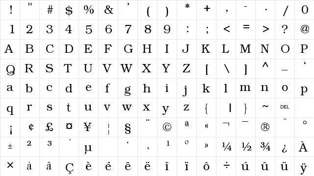 KacstArt KacstArt  glyph index