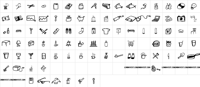 lindkvist1 Regular  glyph index