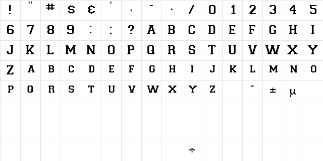 LetterSweaterDisplaySCapsSSK Regular  glyph index