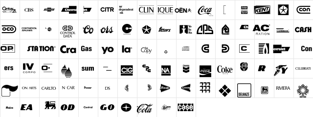 LogosCompany P05  glyph index