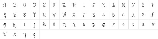 Vtks Love is EveryThing Regular  glyph index