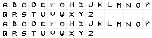 James Bond Regular  glyph index