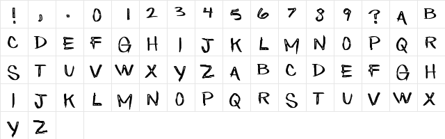 Eatn Cake Regular  glyph index