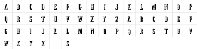 Jocker Free Extrude Right Regular  glyph index