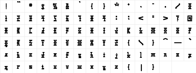 Xolto Rounded  glyph index