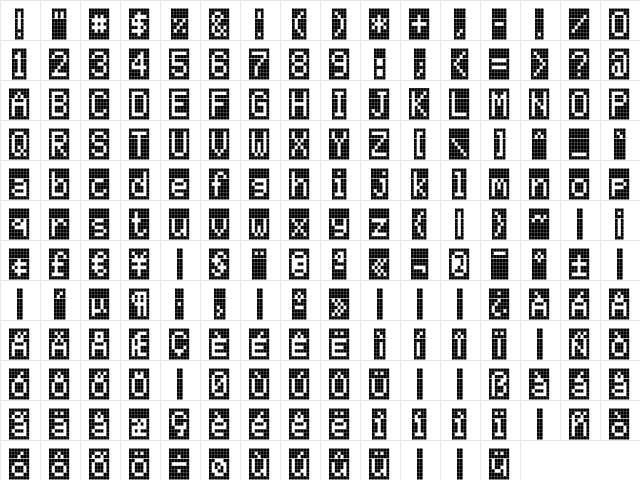 CallTwo-Negativ Regular  glyph index