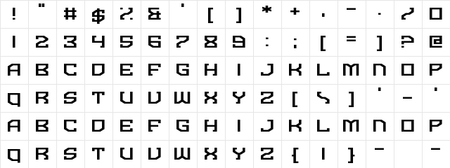 Dominian Regular  glyph index