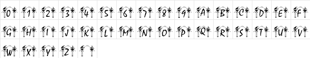 pf_Eileithyia Regular  glyph index