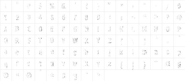 GraffitiC4 Medium  glyph index